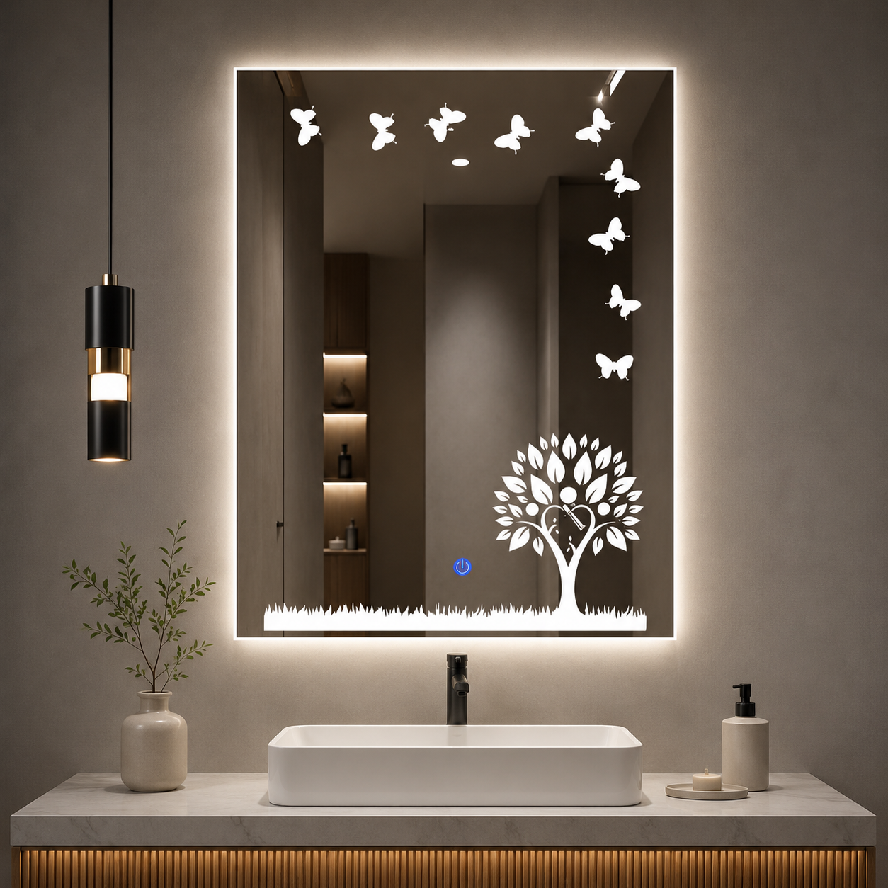 Led Mirror by Hema Glass & Aluminium