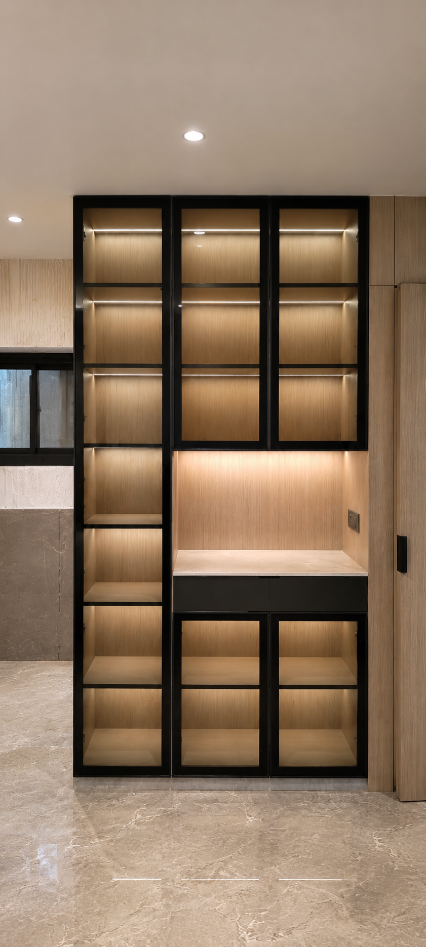 Kitchen Cabinet by Hema Glass & Aluminium