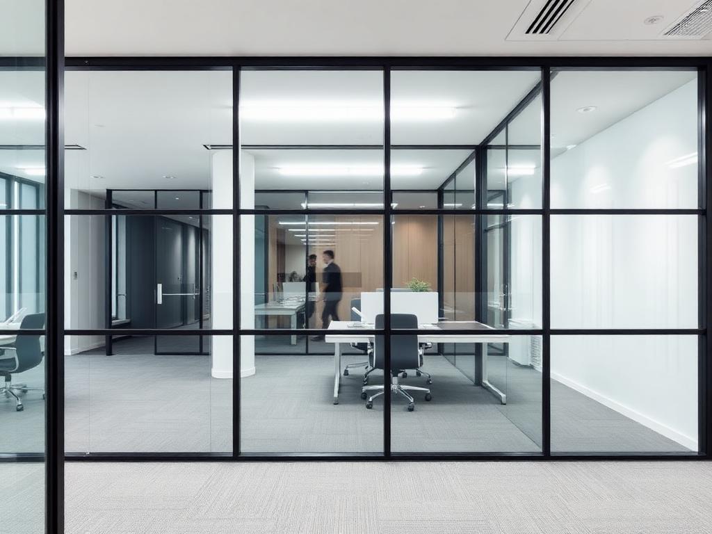 Glass Partition by Hema Glass & Aluminium